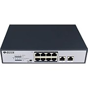 Switch BDCOM S1010-8P PoE 8 porturi, 2 RJ45 (Uplink), 120W