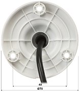 Camera de supraveghere Dahua HAC-HFW1200C-0280B-S6 Bullet HDCVI si analogica, 2MP, CMOS 1/2.7, 2.8mm, IR 30m, super adapt, IP67, plastic