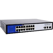 Switch BestNPS NPS1602G1SFPN-GS PoE switch 16x10/100/1000 , 2x10/100/1000, 1xSFP 260W, sursa cert. GS
