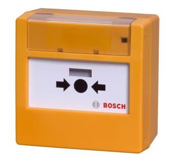 Buton adresabil Bosch FMC-420RW-GSRYE, resetabil, galben, de interior IP54