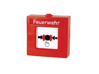 Buton conventional Bosch DM1103B-Ex dubla actiune, rosu, zona exploziva