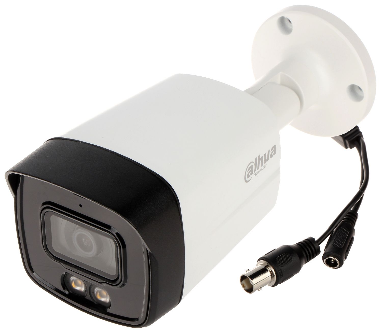 Camera de supraveghere Dahua HAC-HFW1509TLM-A-LED-0280B-S2 Bullet, analogica, 5MP, Full-color starlight, IR 40m, microfon, IP67