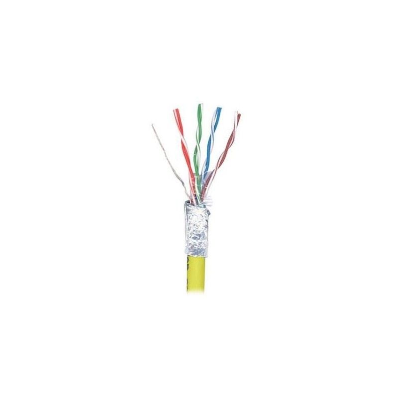 Cablu F/UTP cat.5e, manta PVC, Euroclass Eca - 305m/tambur, galben - Molex