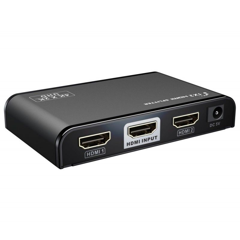 Splitter HDMI 2 porturi, 1 intrare - 2 iesiri, V2.0, 4K x 2K/60Hz, FULL HD, 3D, alimentator, PremiumCord