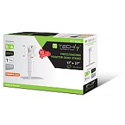 Suport de birou pentru monitor, reglabil, 17 - 27 inch, Alb, Techly, ICA-LCD 260