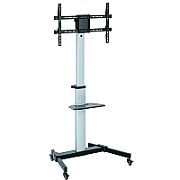 Stand TV aluminiu, universal, reglabil inaltime, raft inclus, 37 - 86 inch, Techly, ICA-TR1546