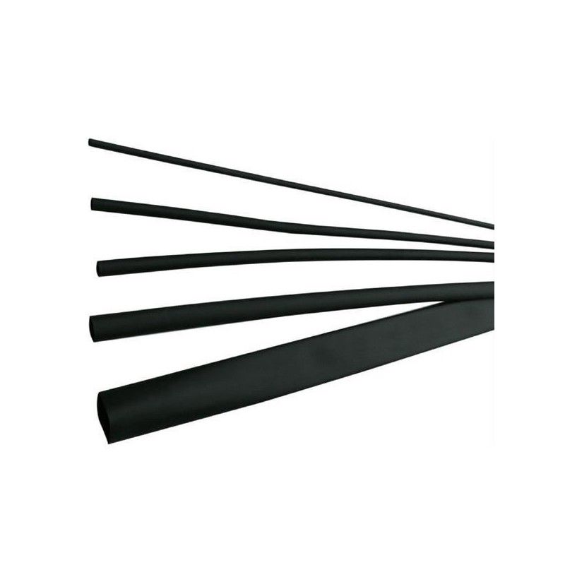 Tub termocontractabil 1,6 / 0,8 mm ET100, negru (30buc)- ELEMATIC