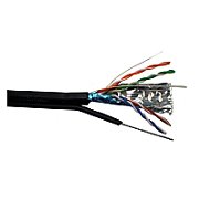 Cablu FTP cu sufa, Cupru, categoria 5e, 24AWG, manta PE, Emtex (305m)