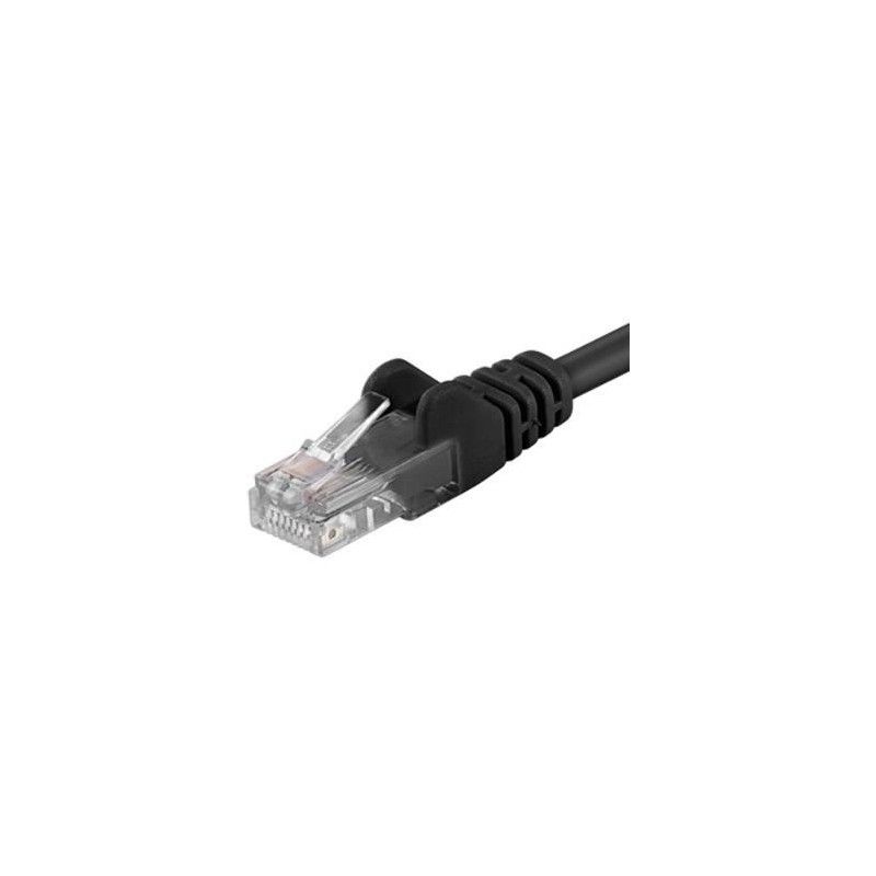 Patchcord UTP RJ45-RJ45 Cat.5e 1m, negru