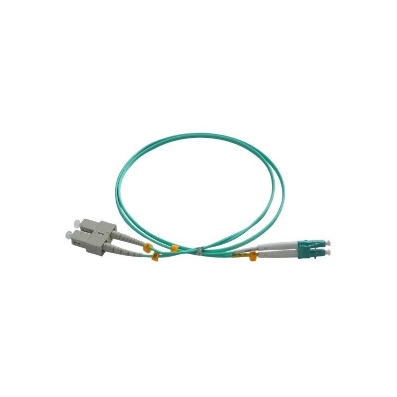 Patchcord FO SC/PC-LC/PC, MM OM3 50/125, manta LSZH 3.0mm, duplex 30m – EMTEX