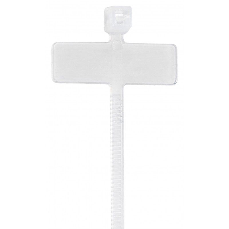 Brida plastic 2,5 x 100 eticheta (100 buc)- ELEMATIC