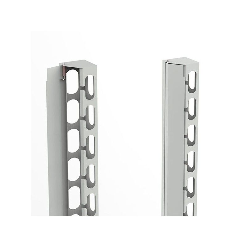 Ghidaj vertical 22U, pentru rack cu latimea de 800mm, 1 set (stanga + dreapta) negru, DECKRO