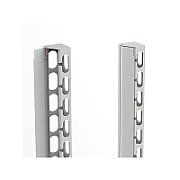 Ghidaj vertical 45U, pentru rack cu latimea de 800mm, 1 set (stanga + dreapta) negru, DECKRO