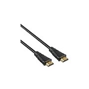 Cablu HDMI, tata-tata, 4K, High quality, V 1.4 contacte aurite, 0.5 m, negru, PremiumCord, kphdme005