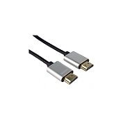 Cablu HDMI plat, Slim, High Speed Ethernet, V2.0, 4K@60hz, conectori auriti, 2m, PremiumCord