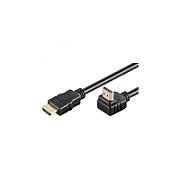 Cablu HDMI, conector 90 grade, 4K@30Hz, V1.4, conectori auriti, 1m, PremiumCord
