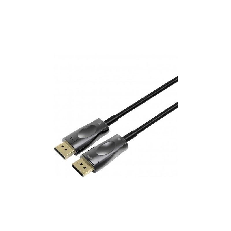Cablu Fibra Optica DisplayPort, tata - tata, V1.4, 8K (7680x4320), conectori auriti, 15m, PremiumCord