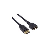Cablu prelungitor DisplayPort, tata - mama, 4K@30Hz, conectori auriti, 2m, dublu ecranat, PremiumCord