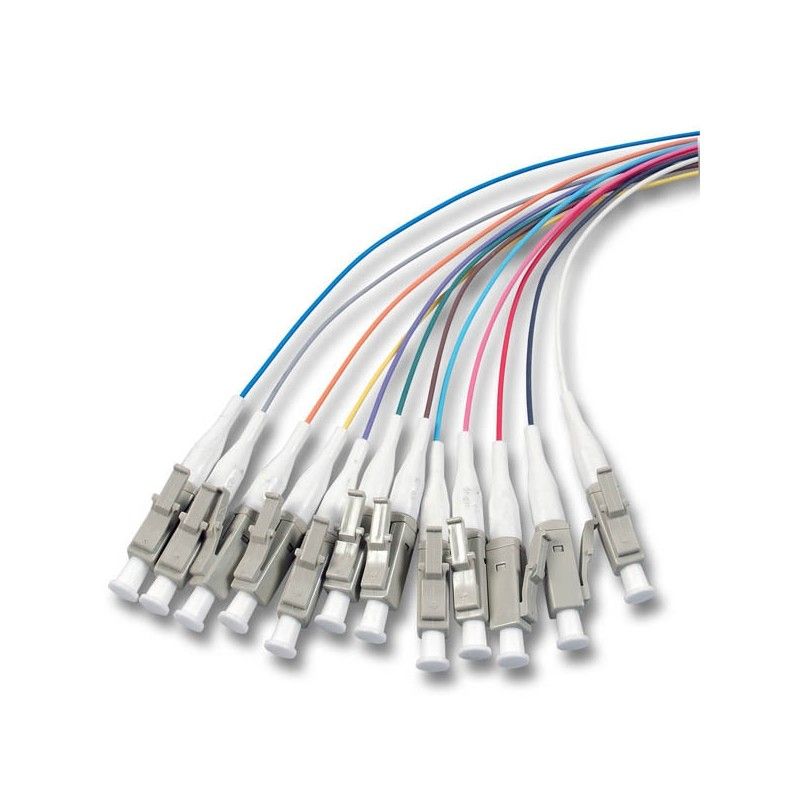 Set 12 buc pigtail FO LC/PC, MM OM5, 50/125, 0,9mm manta  LSZH, 1.5m colorate - EMTEX