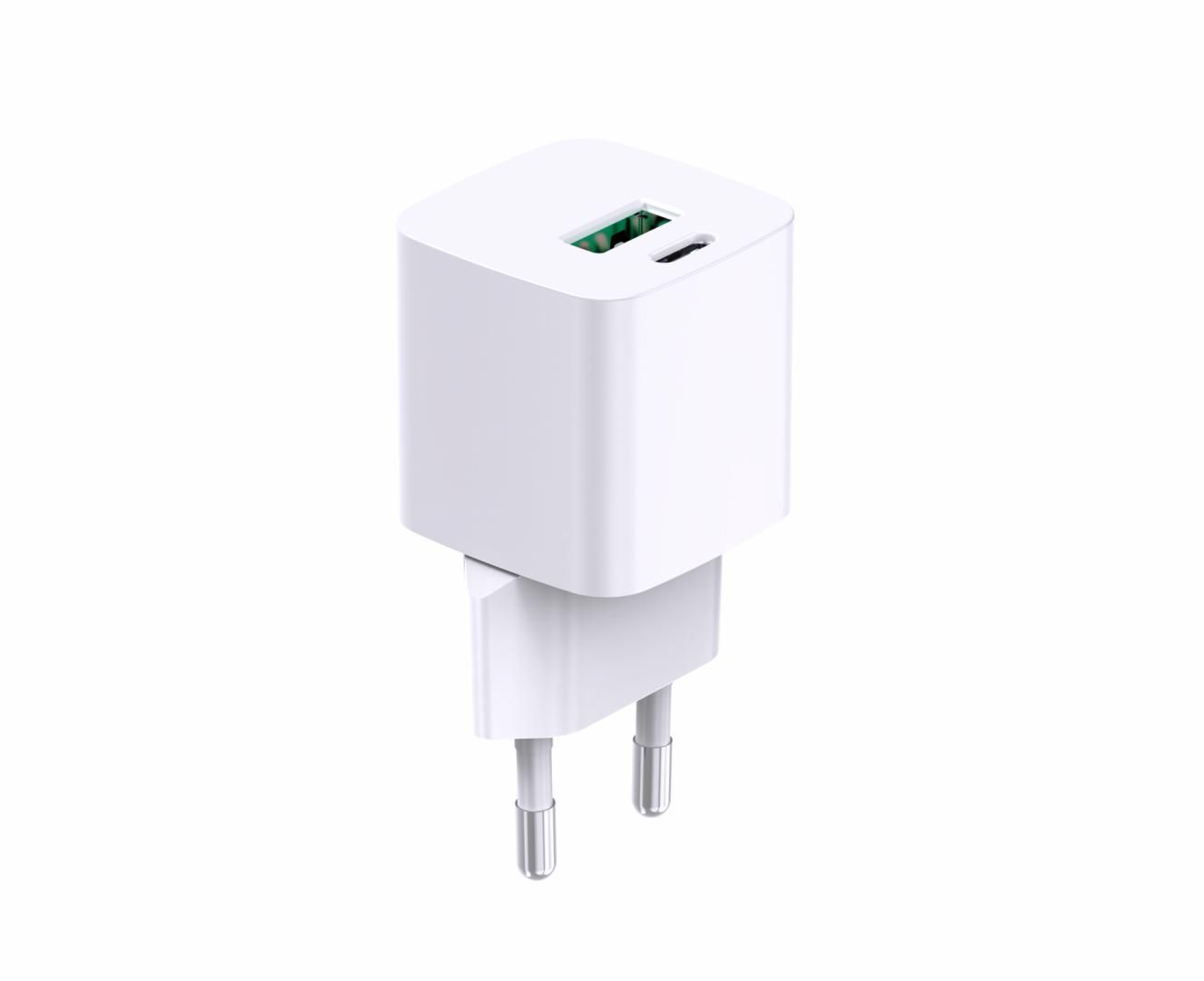Incarcator cu USB Ieșire USB-C: USB-C: 5V/3A, 9V/3A, 12V/2,5A, 15V/2,0A, 20V1,5A (30W) PPS: 3,3V-11V/3,0A, 3,3V-16,0V/2,0A (33W) USB-A: 5V/3A, 9V/2A, 12V/1,5A (18W) USB-C+USB-A: 5V/3A (15W) Tensiune de intrare: 100-240VAC, 50/60Hz Protecție la