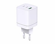 Incarcator cu USB-C-2+USB-A 65W  •Alimentator/incarcator cu USB •Ieșire USB-C: C1 și C2: 5V/3A, 9V/3A, 12V/3A, 15V/3A, 20V/3,25A (65W) PPS: 5-11V/5A (55W) A1: 5V/4,5A, 9V/3A, 12V/2,5A, 20V/1,5A(30W) C1+C2: 45W+20W (max. 65W) C1+A1: 45W+18W (max. 63W ) C2+A1: 7,5W+7,5W (max. 15W) C1+C2+A1