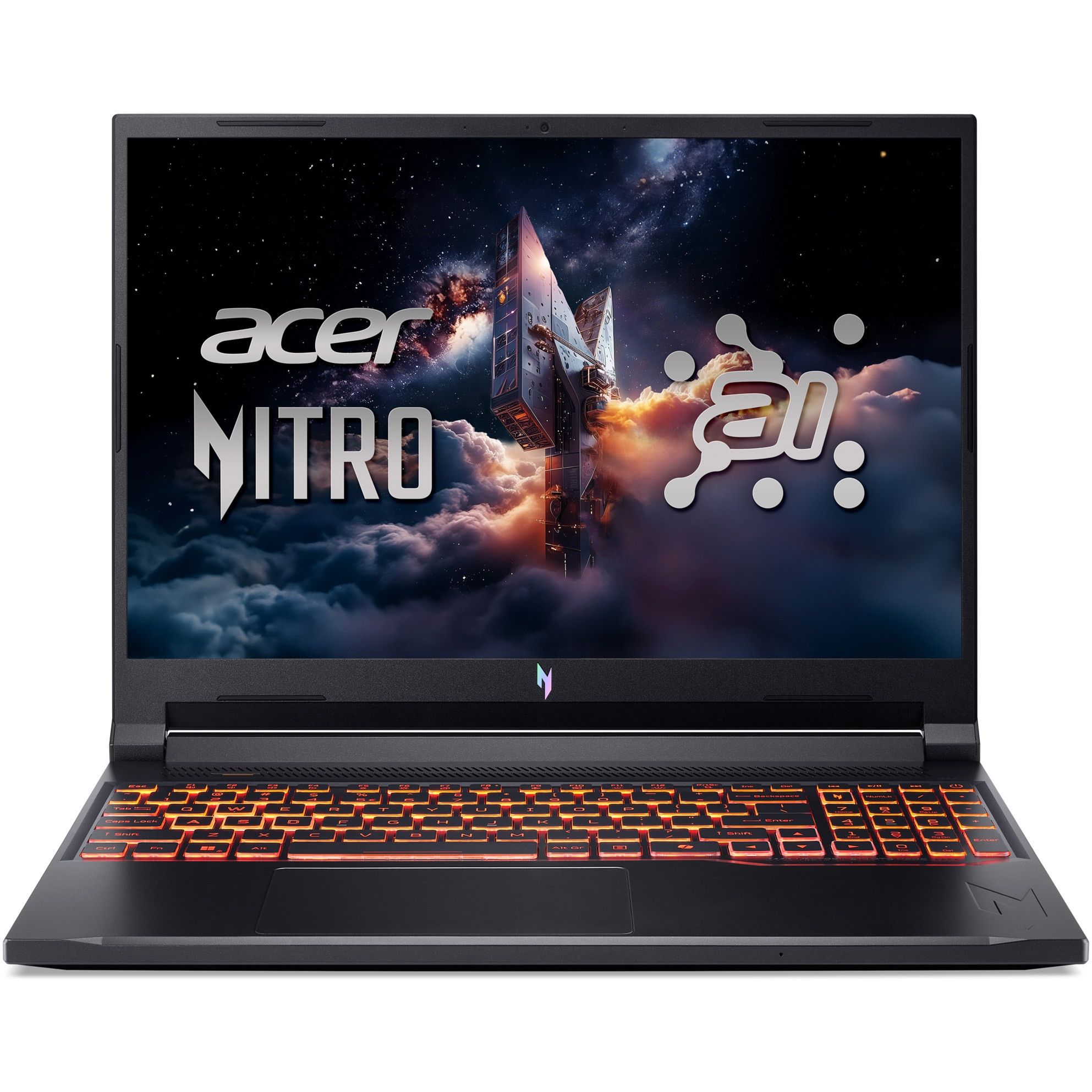 Laptop Acer Nitro V 16 AI ANV16-42-R196, 16 inch 1920 x 1200, AMD 260 (8 C / 16 T, 3.8 GHz - 5.1 GHz, 8 MB + 16 MB cache), 16 GB DDR5, 512 GB SSD, Nvidia GeForce RTX 5050, Fara sistem de operare