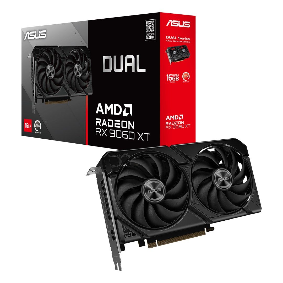 Placa video ASUS Radeon RX 9060 XT Dual 16 GB GDDR6 128 bit