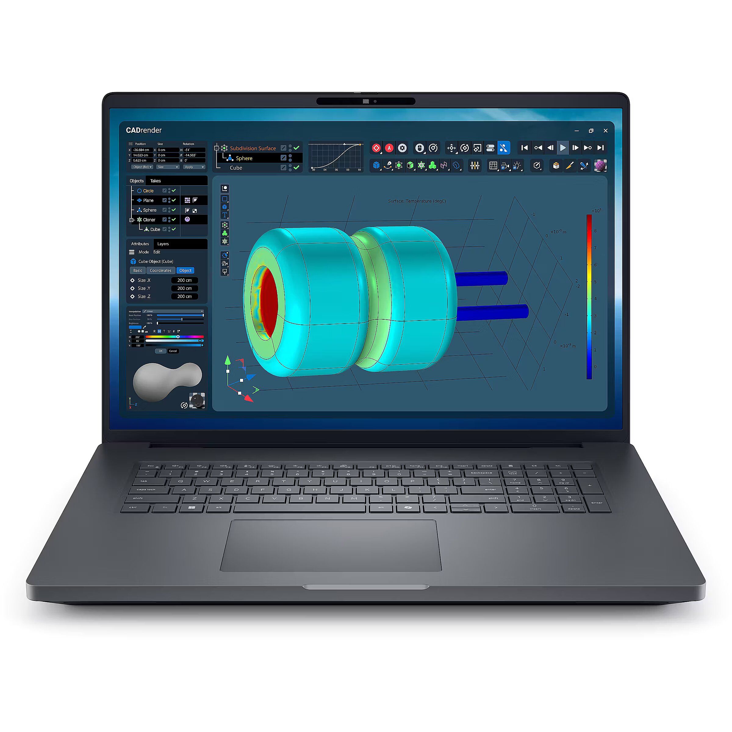 Laptop Dell Pro Max 18 Plus MB18250, 18 inch 1920 x 1200, Intel 265HX (20 C / 20 T, 2.3 GHz - 5.3 GHz, 36 MB cache), 32 GB DDR5, 512 GB SSD, Nvidia RTX PRO 1000, Windows 11 Pro