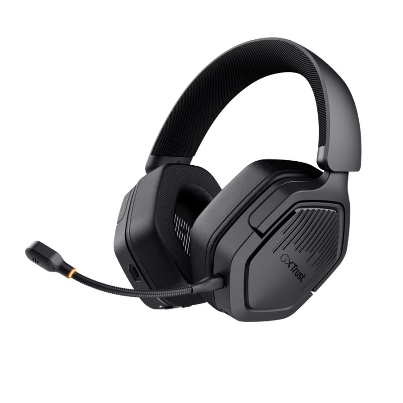 Casti wireless Trust GXT 493PS Carus, frecventa raspuns 20 Hz, 20.000 Hz, nivel sunet 103dB, sunet stereo, microfon inclus, compatibile cu PS4, PS5, Nintendo Switch, negru