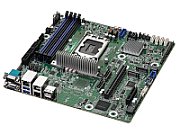 ASRock W880D4U, 1xSKT LGA 1851, Intel Core Ultra, W880, SATA, 2xM.2, 2xGbE, IPMI