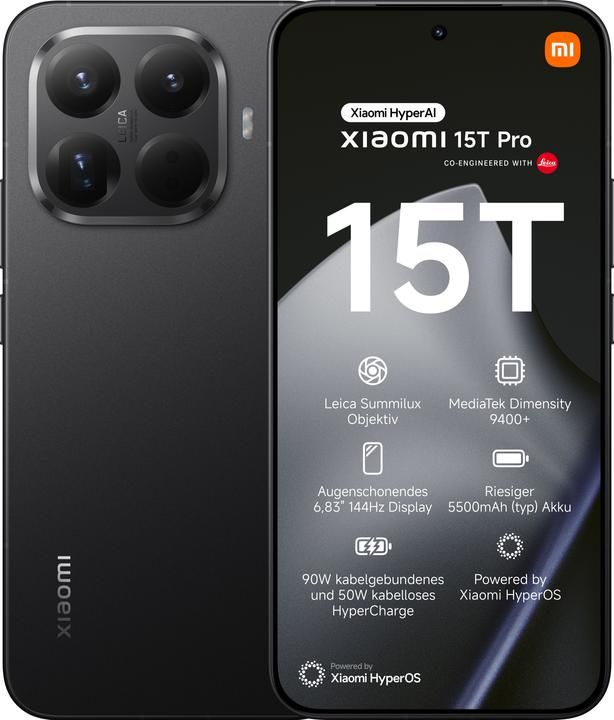Xiaomi 15T Pro Dual Sim 12+512GB black