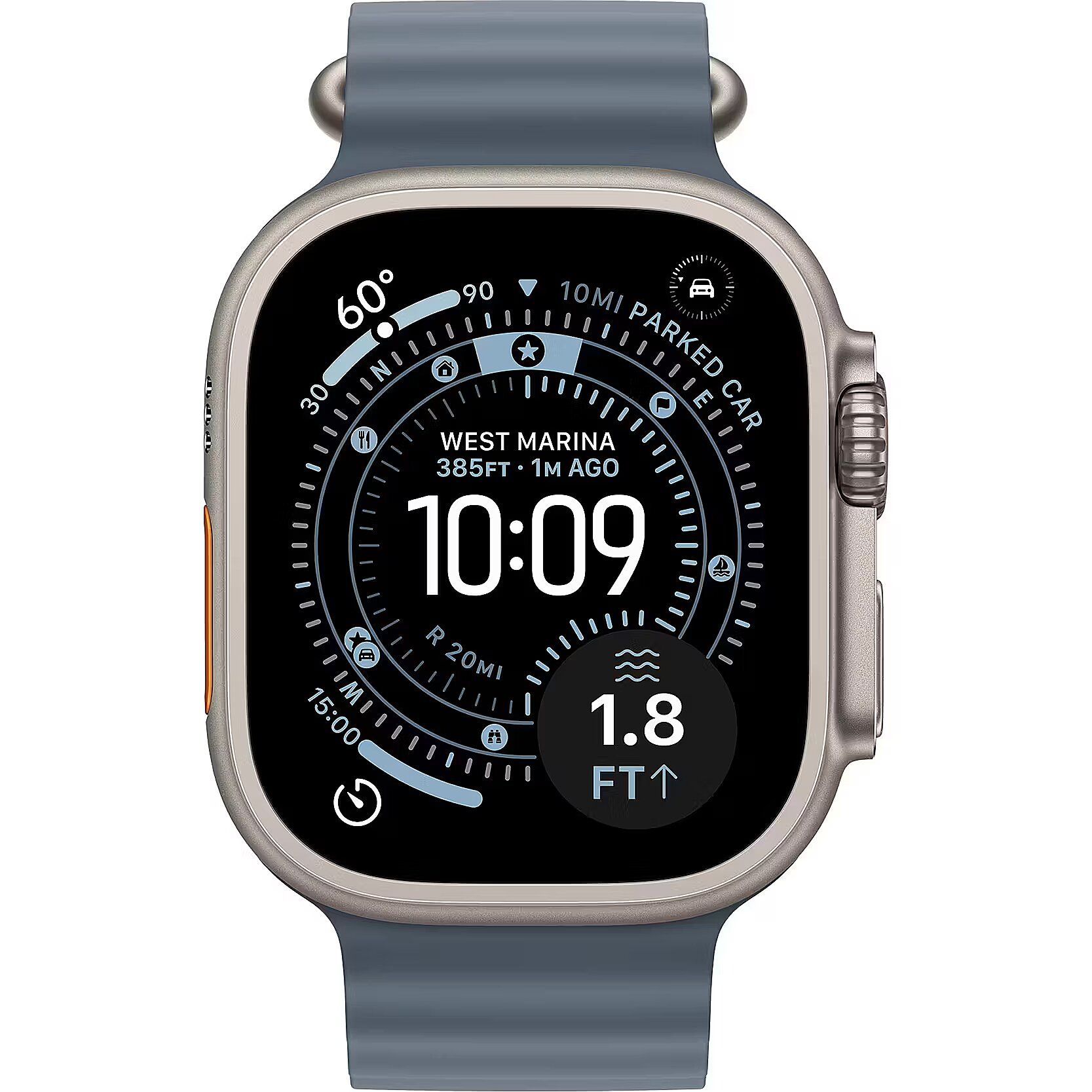 Apple Watch Ultra 3 (2025) natural titanium 49mm 4G ancore blue ocean band