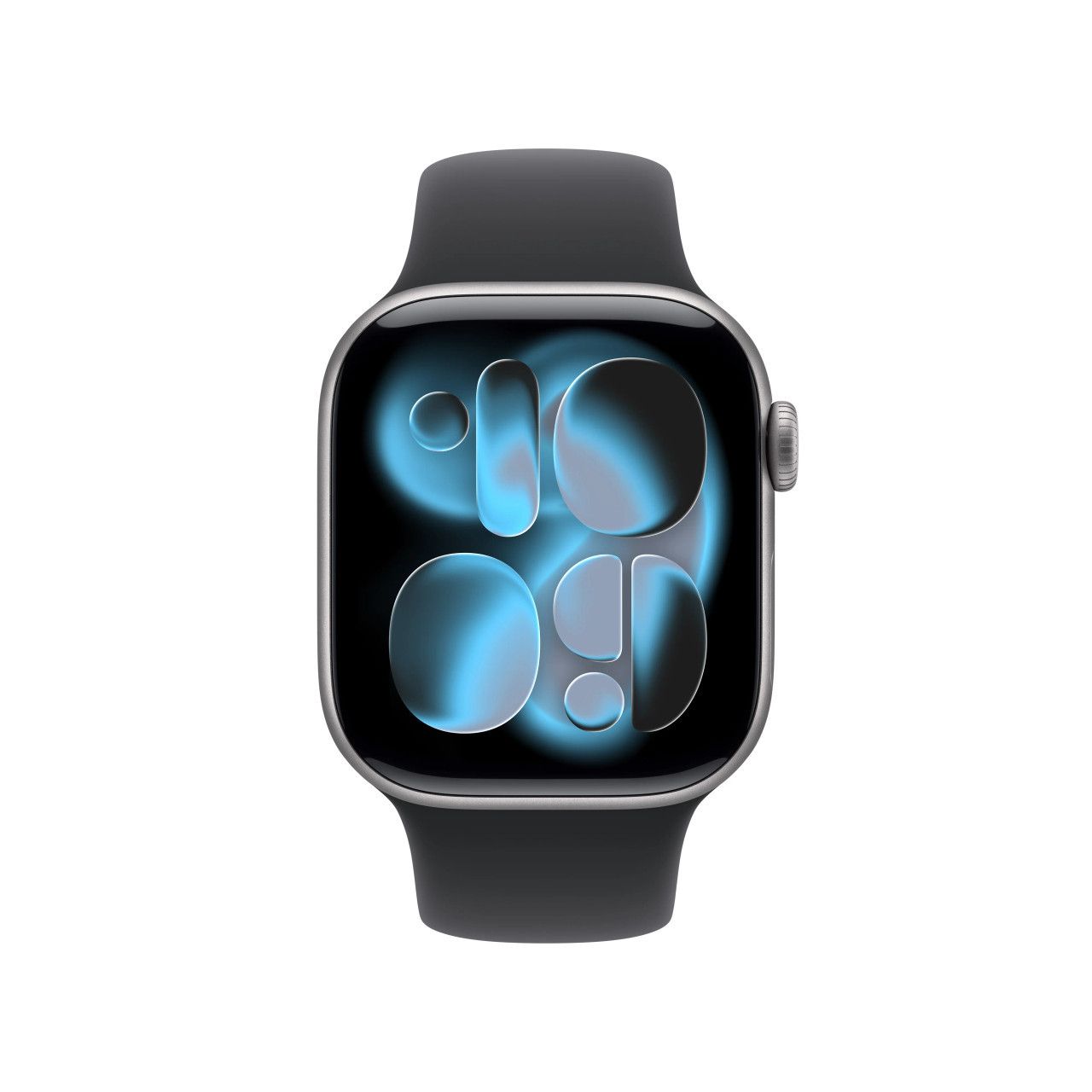 Apple Watch Series 11 GPS 42mm Carcasă din aluminiu gri spațial cu brățară sport neagră - S/M
