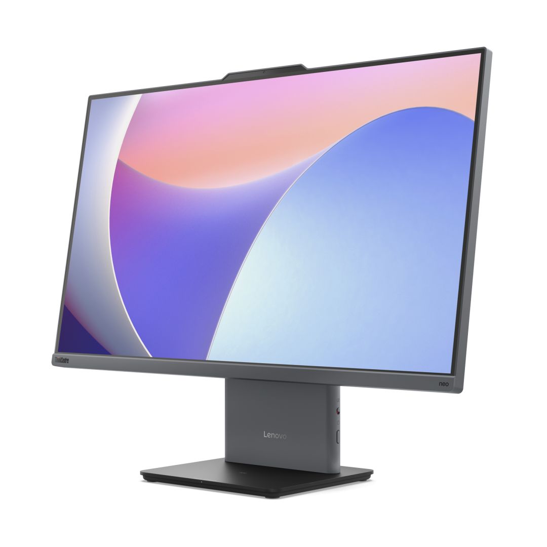 All-In-One Lenovo ThinkCentre neo 50a 24 Gen 5 AIO 12SC004RRI, 23.8 inch 1920 x 1080 Touchscreen, Intel Core 7 240H (10 C / 16 T, 1.8 GHz - 5.2 GHz, 24 MB cache, 45 W), 16 GB DDR5, 512 GB SSD, Intel Graphics 0 GB, Luna Grey