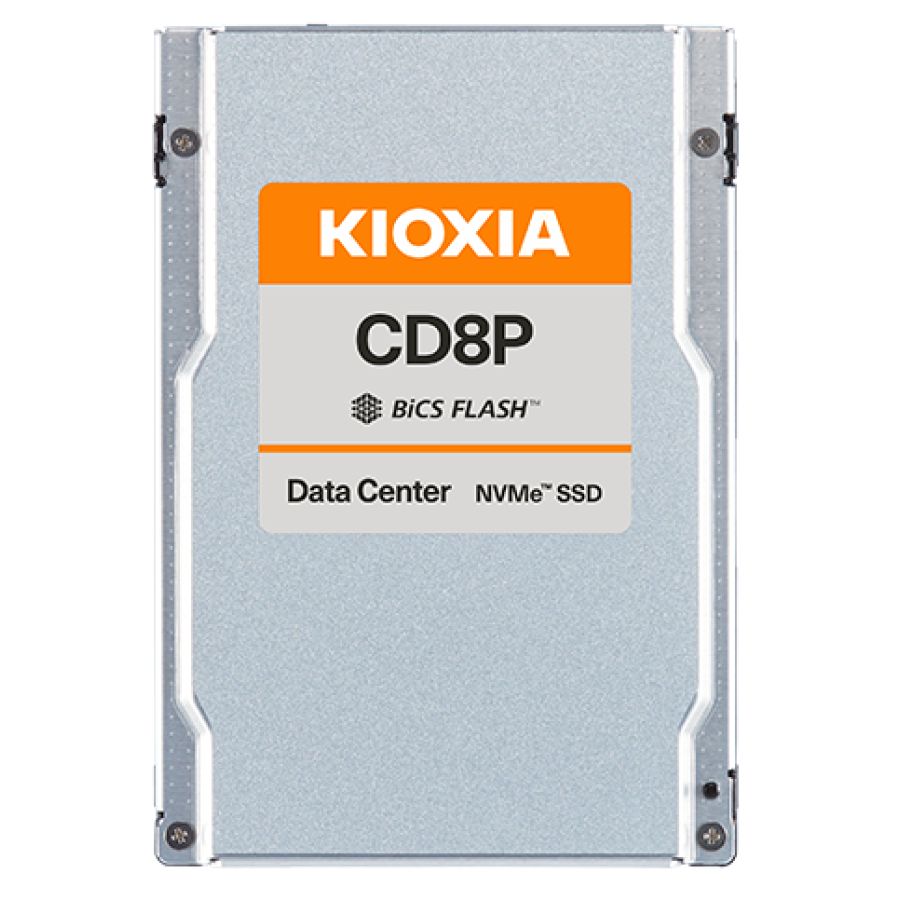 SSD server KIOXIA CD8P-R 7.68 TB, 2.5 inch, PCIe 5.0 NVMe 2.0, BiCS TLC, 1.0 DWPD