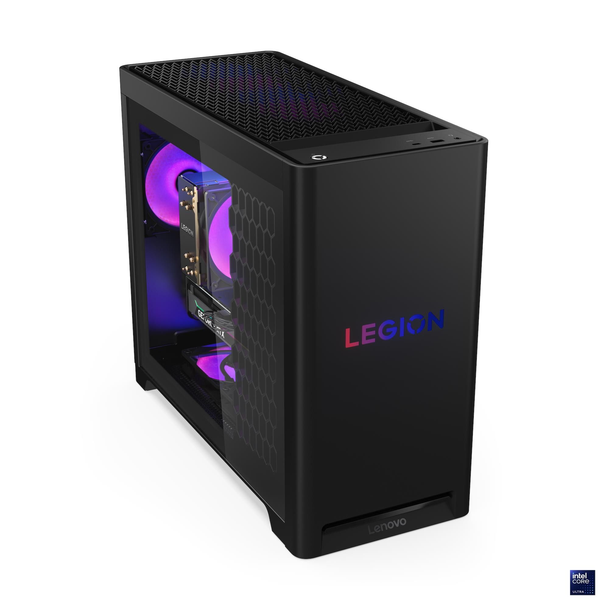 Desktop PC Lenovo Legion T5 30IAS10, Intel 225 (10 C / 10 T, 2.7 GHz - 4.9 GHz), 32 GB RAM, 1 TB SSD, NVIDIA GeForce RTX 5060 8 GB, 500 W, Fara sistem de operare
