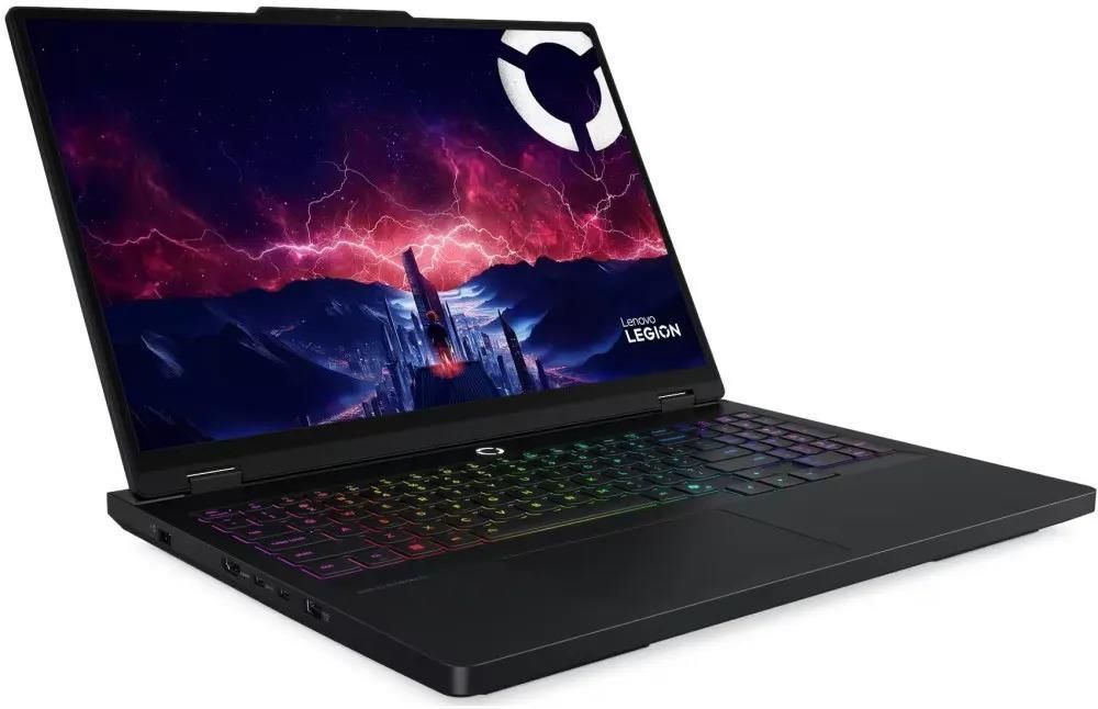 Laptop Lenovo Legion Pro 5 16ADR10, 16 inch 2560 x 1600, AMD Ryzen 9 - 8945HX (16 C / 32 T, 2.5 GHz - 5.4 GHz, 16 MB + 64 MB cache), 32 GB DDR5, 1 TB SSD, nVidia GeForce RTX 5060, Fara sistem de operare, Tastatura International, Negru