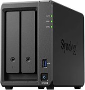 Bundle SYNOLOGY DS725+ 2-Bay Diskstation AMD Ryzen Embedded R1600 4GB DDR4 ECC SODIMM + 2xHAT3300-4T NAS 4TB SATA 3.5inch HDD