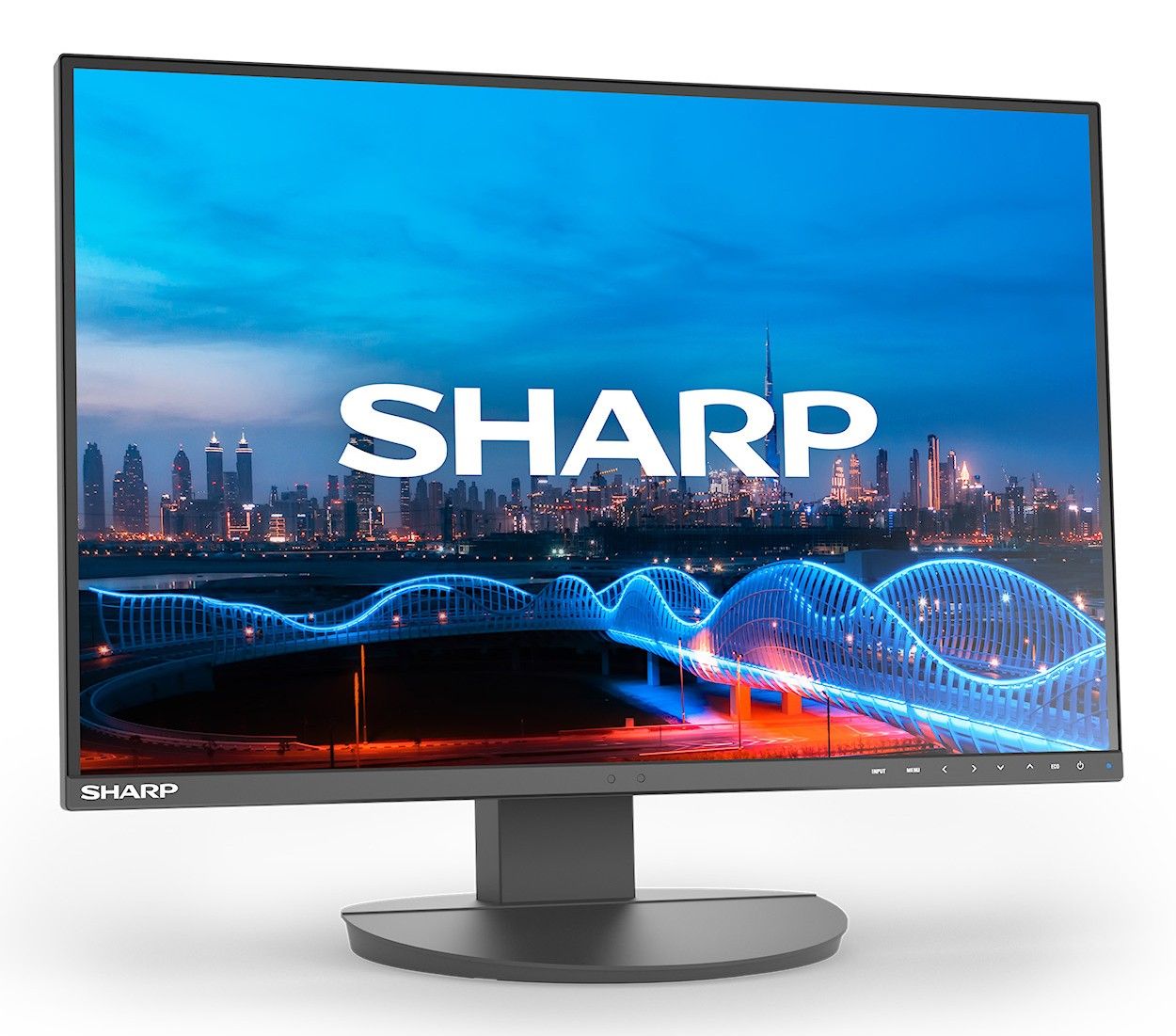 Sharp MODEL DD-EA241W, Negru, monitor LCD de 24 , WUXGA (1920x1200), DP, HDMI, ajustabil pe înălțime cu 150 mm