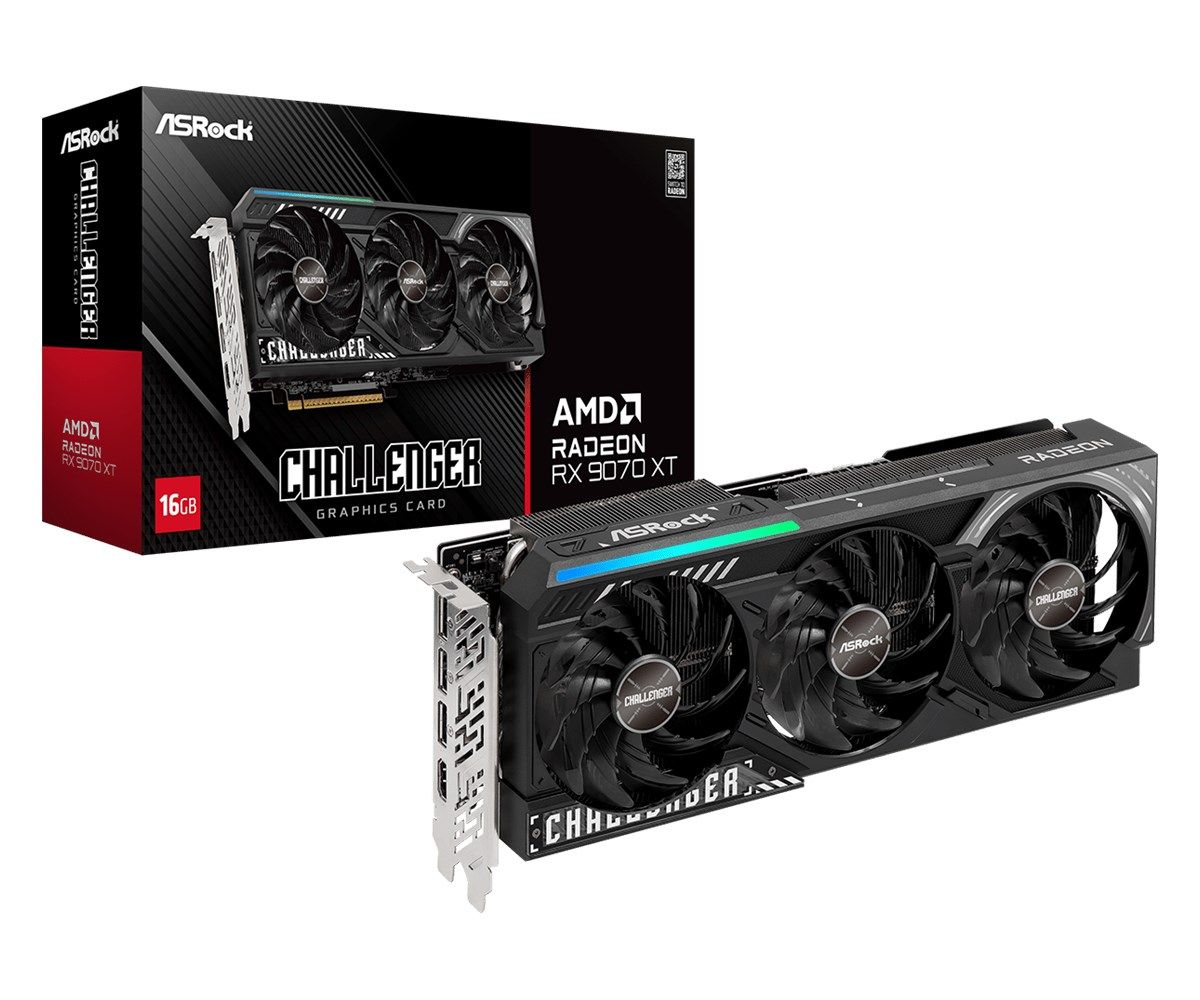 Placa video ASRock Radeon RX 9070 XT Challenger 16 GB GDDR6 256 bit