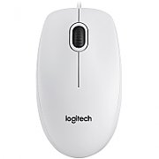 LOGITECH Corded  Mouse B100 - Business EMEA - WHITE