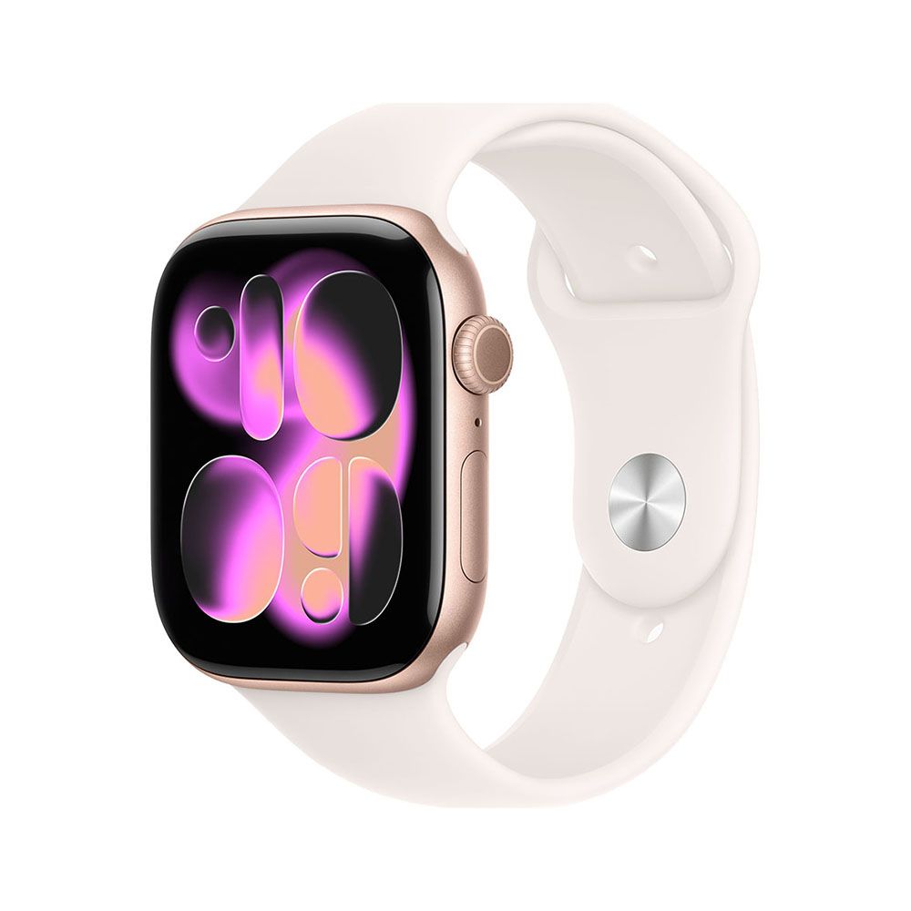 Apple Watch S11 Cellular 42mm Rose Gold Aluminium Case with Light Blush Sport Band - M/L