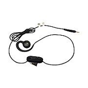 Standard 3.5MM WIRED HEADSET FOR PTT + VOIP W/ ROTATING EAR PIECE FOR RIGHT/LEFT EAR WEARING.