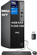Desktop PC Dell Pro Slim QCS1250 SFF, Intel Core Ultra 5 - 235 (14 C / 14 T, 2.9 GHz - 5 GHz, 24 MB cache), 16 GB RAM, 1 TB SSD, Fara unitate optica, Intel Graphics, 180 W Bronze, Windows 11 Pro