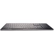 CLEVETURA CLVX 1 Touch-On-Keys AI Wireless Keyboard, ANSI US Windows Layout, Scissor Switches, Aluminum Chassis, Interactive RGB, Windows/Linux/MacOS support