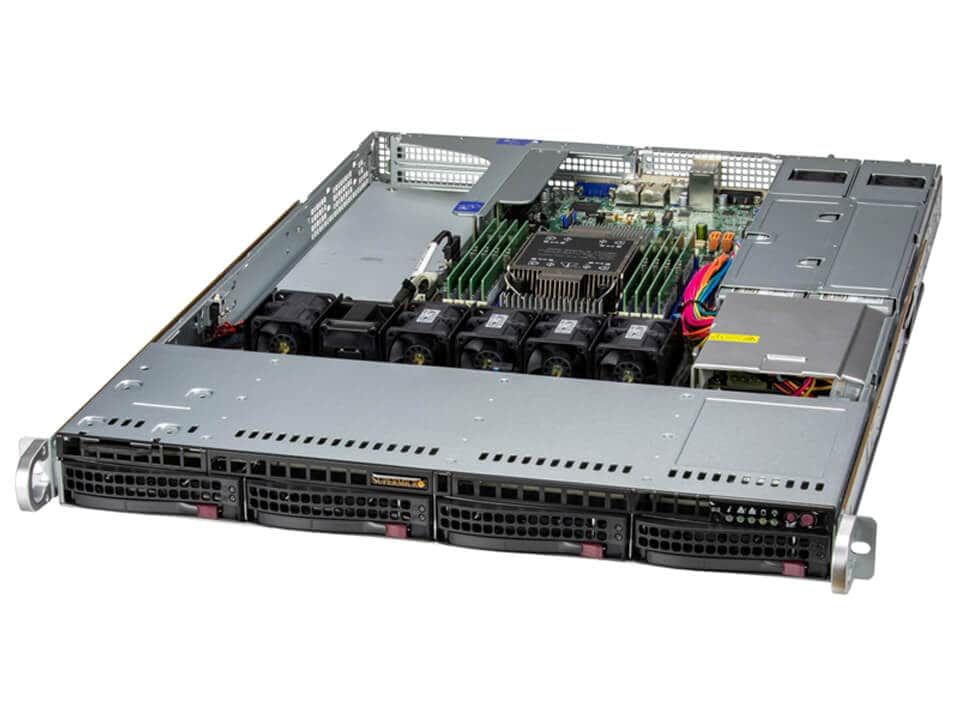 Server SuperMicro SuperServer SYS-512B-WR, Rack 1U, Intel Xeon 6505P (12 C / 24 T, 2.20 GHz - 4.10 GHz, 48 MB cache, 150 W), 32 GB DDR5 ECC, 1 x 960 GB SSD, 4 x LFF, 2 x 860 W