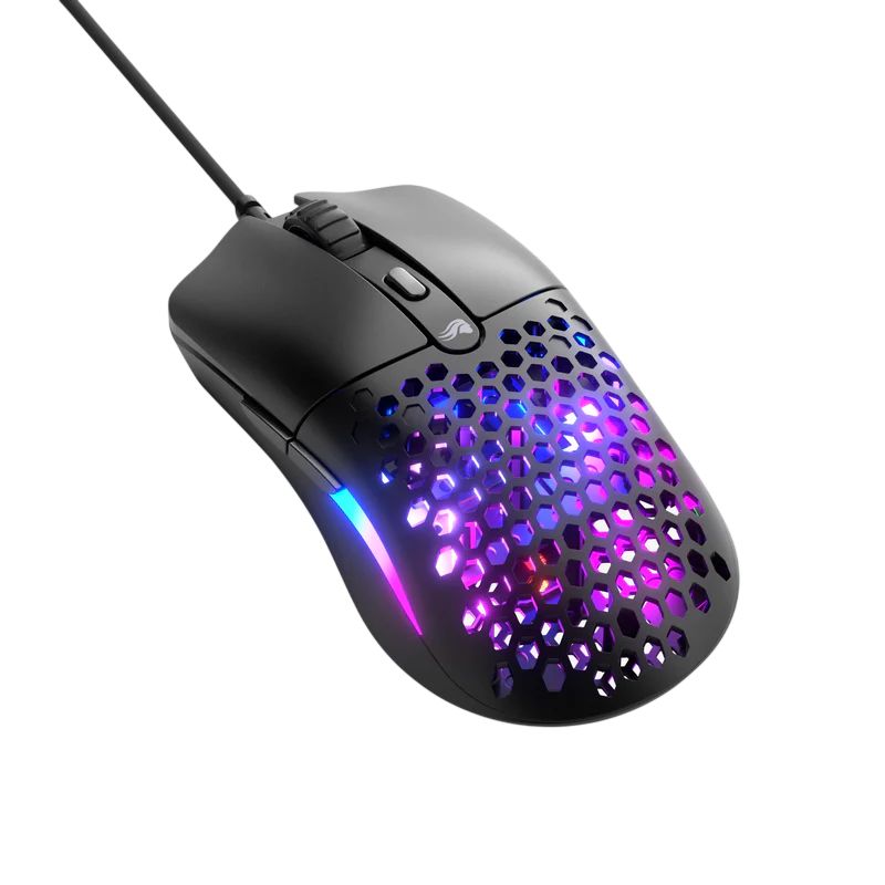 Mouse Gaming Model O Eternal, 12000 DPI, 55g, 6 butoane, Negru Mat
