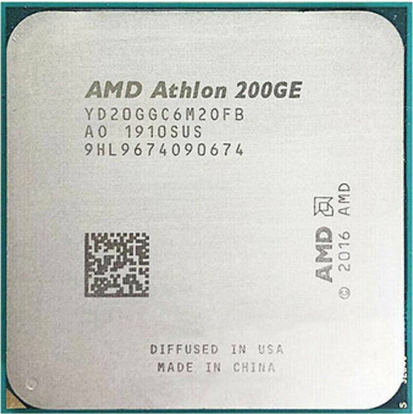 CPU AMD Athlon 200GE/AM4/ MPK bulk/ incl. cooler with near silent cooler & Radeon Vega Graphics