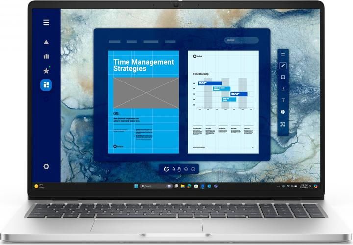 Laptop Dell Pro 16 PC16250 R6RT0, 16 inch 1920 x 1200, Intel 235U (12 C / 14 T, 2.0 GHz - 4.9 GHz, 12 MB cache, 15 W), 16 GB DDR5, 512 GB SSD, Intel Graphics, Windows 11 Pro, Tastatura Germana