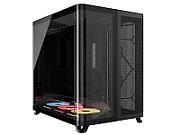 AIR 5400 LX-R RGB LINK, Triple Chamber, Panoramic Glass, Mid-Tower, Negru